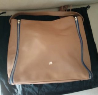 Bolso Purificación García Marrón y Azul