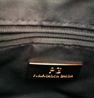 Bolso Purificación García Marrón y Azul