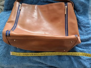 Bolso Purificación García Marrón y Azul