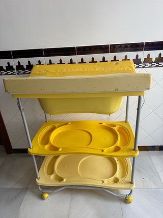Cambiador- bañera bebé completo