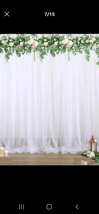 Cortinas Blancas Transparentes Chiffon