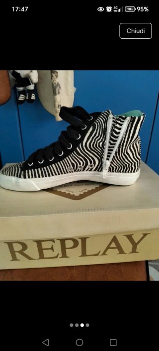 Scarpe Replay Unisex Nuove Zebrate Numeri 36,37,38