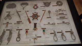 Cuadro Nudos Marineros Mapa Estrecho Gibraltar