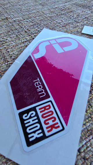 Pegatinas Rock Shox SID TEAM Rosa