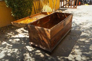 Baúl antiguo madera gran capacidad