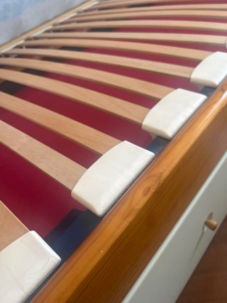 Cama nido 90x190 MADERA MACIZA + 2 colchones