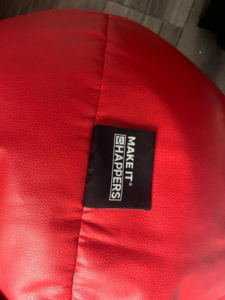 Puff pera XXL Happers rojo