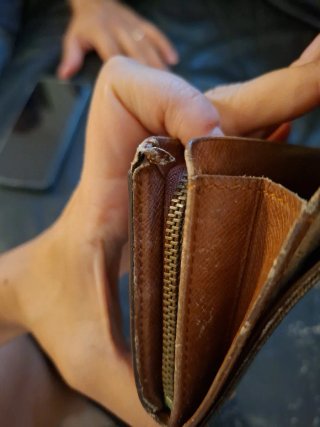 Portafoglio Louis Vuitton monogram marrone