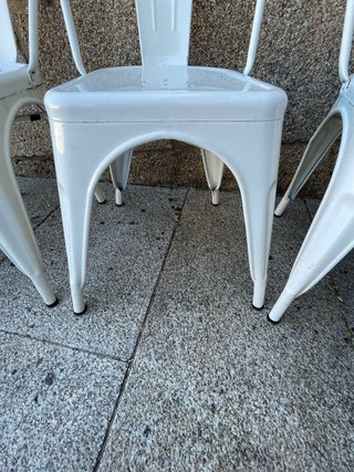Sillas Tolix Metal Blancas (Set de 6)