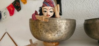 Cuenco Tibetano Antiguo 26cm