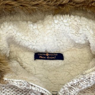 Talla S - Chaqueta con capucha y pelo