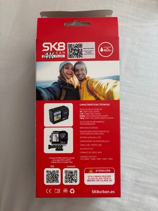Cámara acuática SK8 Cam 4K PLUS