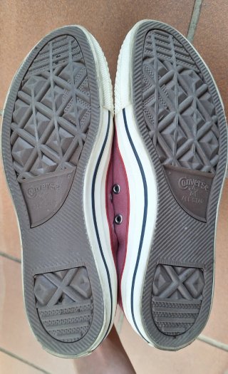Converse talla 39,5 granate lona