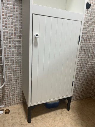 Mueble columna blanco