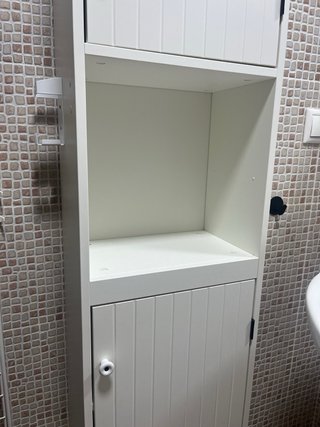 Mueble columna blanco