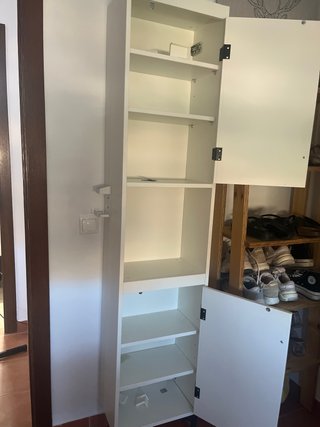 Mueble columna blanco