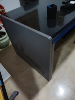 Mesa de oficina/estudio negra y gris