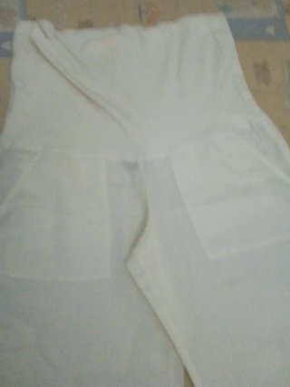 Pantalón premamá blanco