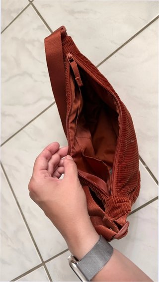 Bolso Corduroy Marrón/Naranja