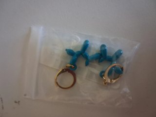 Colgantes Perros Globo Azul