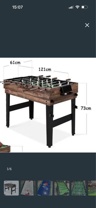 Mesa Billar Futbolín Multijuegos