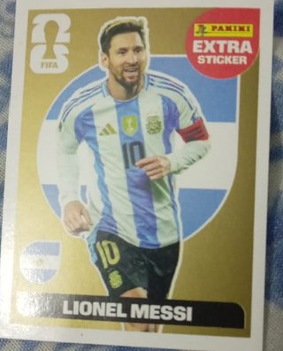 Extra Sticker Messi Oro Panini