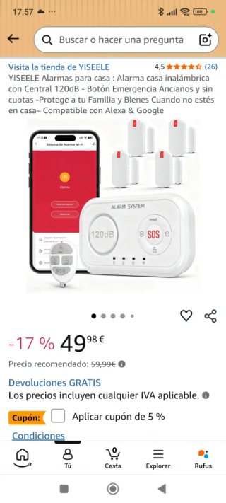 Sistema de Alarma YX-300 con Sensores