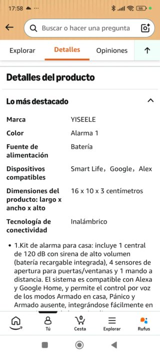 Sistema de Alarma YX-300 con Sensores