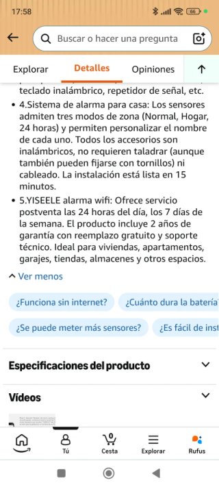 Sistema de Alarma YX-300 con Sensores
