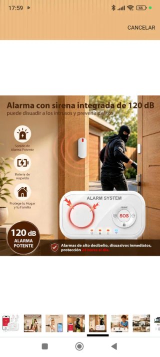 Sistema de Alarma YX-300 con Sensores