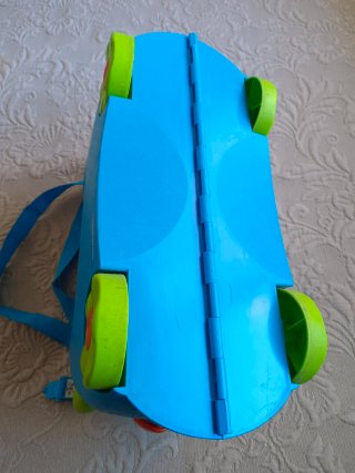 Valigia per bambini Trunki blu e verde