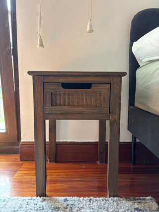 Conjunto dormitorio colonial de madera
