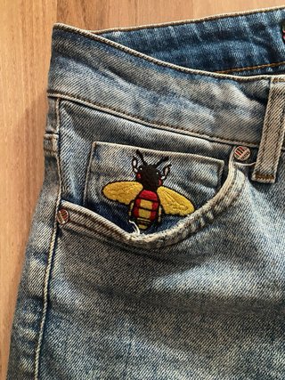 Shorts Gucci Denim Blu