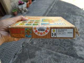 Puzzle Madera Mis Primeros Números años 80