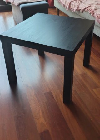 Mesa auxiliar madera negra