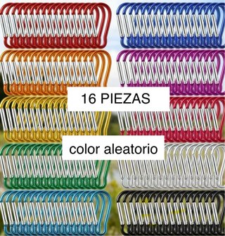 Pack 16 Mosquetones Color Aleatorio
