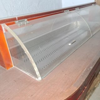 Expositor de comida caliente tipo barco