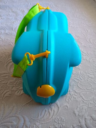 Valigia per bambini con ruote Molto blu e gialla