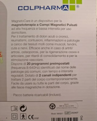 MagnetoCare Colpharma Magnetoterapia Domiciliare