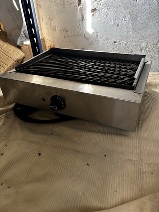 Plancha Eléctrica Profesional Acero Inoxidable