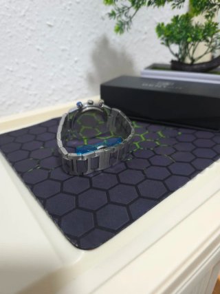 Reloj Benyar Cronógrafo Azul Plateado