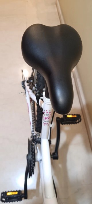 Bicicleta 24 Blanca y Fucsia