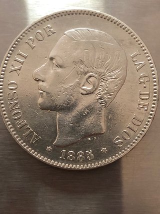 Moneda Alfonso XII 1885