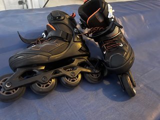 Patines en línea Oxelo Negro Naranja, 32-35