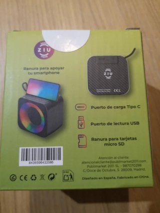 Altavoz Ziu Z-CUBE Bluetooth Multicolor