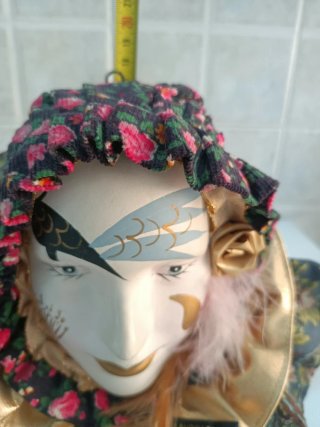 Maschera veneziana decorativa vintage fatta a mano