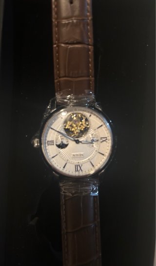 Reloj Nesun Automático Marrón y Blanco
