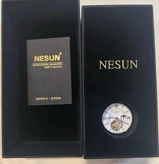 Reloj Nesun Automático Marrón y Blanco