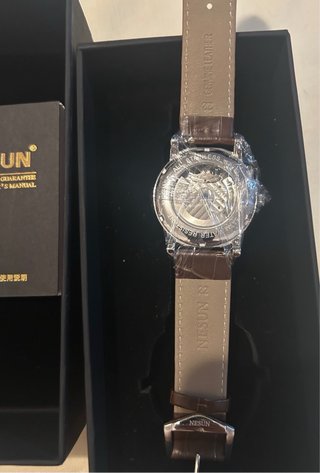 Reloj Nesun Automático Marrón y Blanco