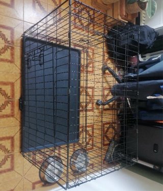 Jaula para perro negra 91x57x63,5 cm